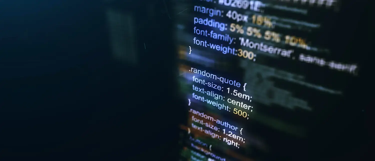 An example piece of code